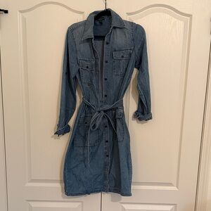 Lauren Ralph Lauren Denim Shirt Dress in Blue